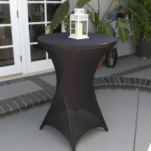 SPANDEX BLACK COCKTAIL TABLE